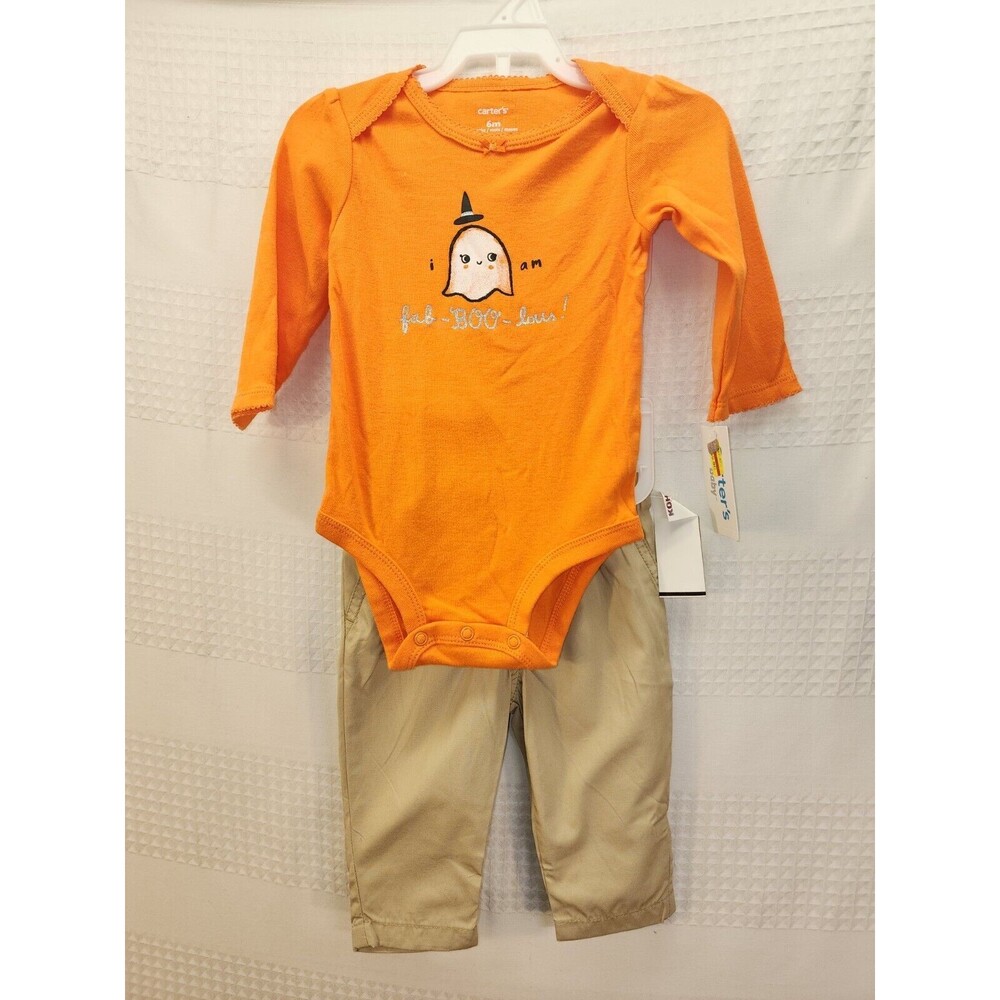 Carters Girls Halloween Outfit One Piece Long Sleeve And Pants Sz 6 Months